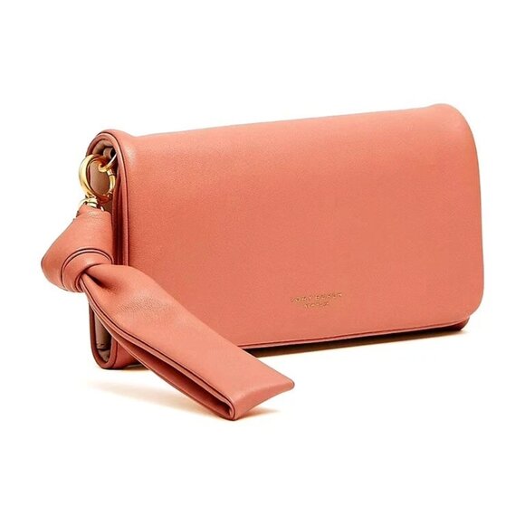 RARE FIND:  TORY BURCH Beau Wristlet Clutch in Sunset Pink Mauve NWOT - Picture 1 of 7